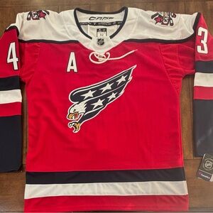 Washington Capitals Tom Wilson Eagle  Alternate Jersey Size Adult Large (52)